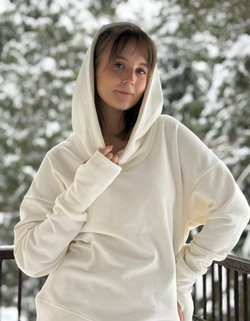Худи /айвори / унисекс / петля