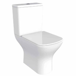 Унитаз-компакт безободковый Azario Iris AZ 8353 с крышкой-сиденьем микролифт, белый