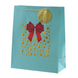 GAEM Пакет подарочный (бумага 210г/м2, блок 12шт), L26 W12 H32 см, 4в.