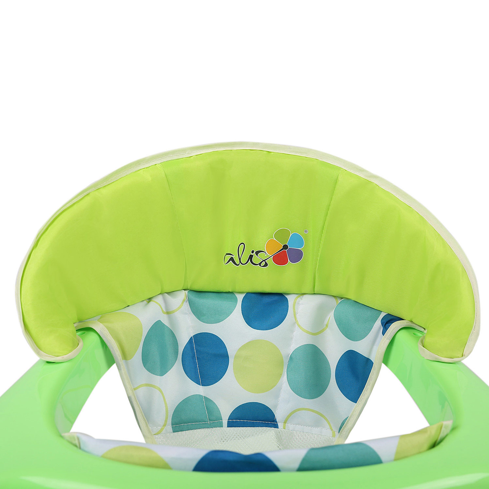 Ходунки "BUGGY C", 6 силиконовых колес, муз. (Alis) (зеленый)