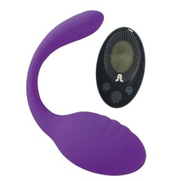 Фиолетовое виброяйцо 10,6см с пультом ДУ Adrien Lastic Smart Dream II + LRS