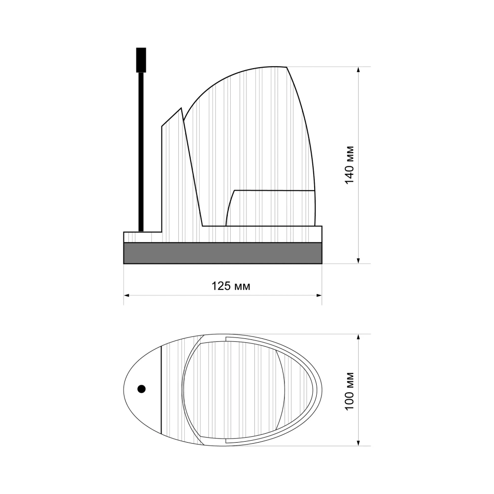 Сигнальная лампа для ворот с антенной DoorHan LAMP