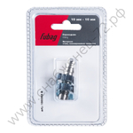 FUBAG Переходник 10мм елочка на елочку с 2- мя обжимными кольцами 15Х18мм, блистер 1 шт