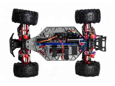 Радиоуправляемый монстр Remo Hobby Dinosaurs Master Brushless UPGRADE PLUS красный 4WD 2.4G 1/8 RTR