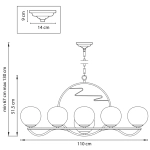 Подвесная люстра Lightstar ENNA 762117