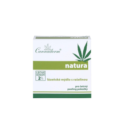 Cannaderm Natura Spa soap with peat extract - очищающее грязевое мыло с конопляным маслом /   80  g  / GTIN 8594059732255