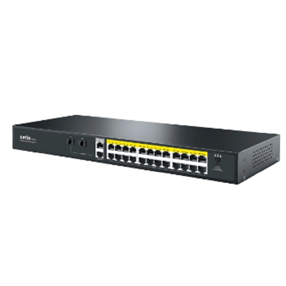 Коммутатор Коммутатор Netis P124GH (L2) 24x100Мбит / с 2x1Гбит / с 1xКомбо(1000BASE-T / SFP) 1SFP 24PoE 24PoE+ 360W неуправляемый