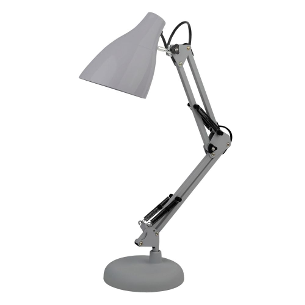 Настольный светильник ЭРА N-123-Е27-40W-GY серый | Настольные светильники под лампу