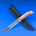 Охотничий нож Князь Дамаск, литье латунь (Ворсма)