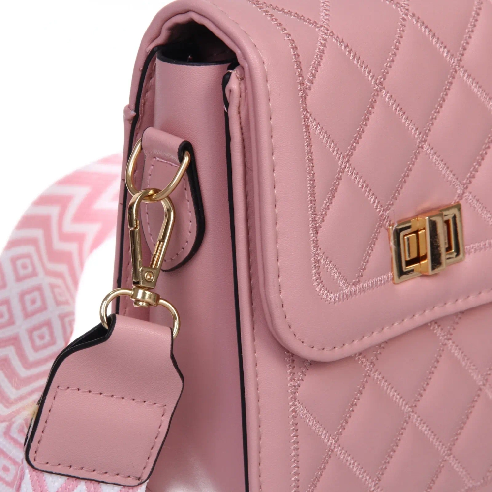 Сумка женская через плечо «Шанти», цвет пудровый, 19*6,5*13*3,5см (лейбл Ultramarine)