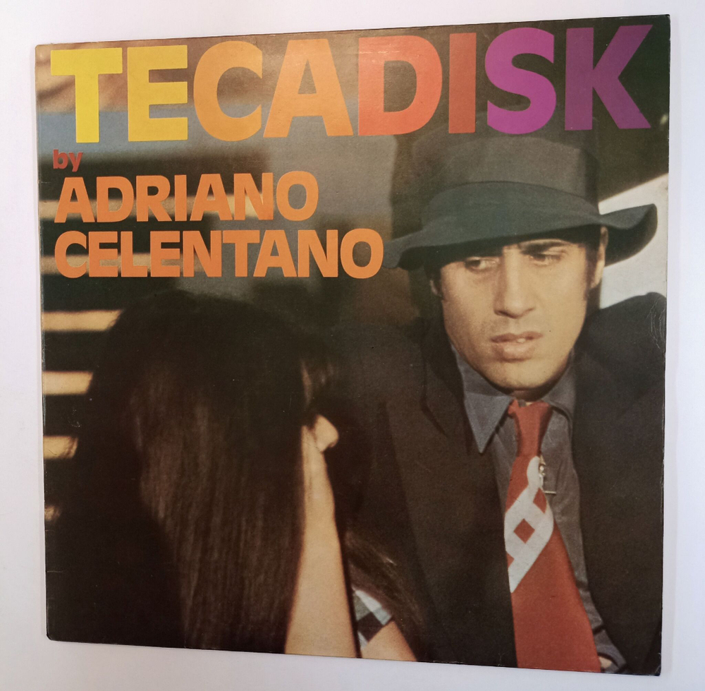 Винтажная виниловая пластинка LP Adriano Celentano Tecadisk (Italy 1977) poster
