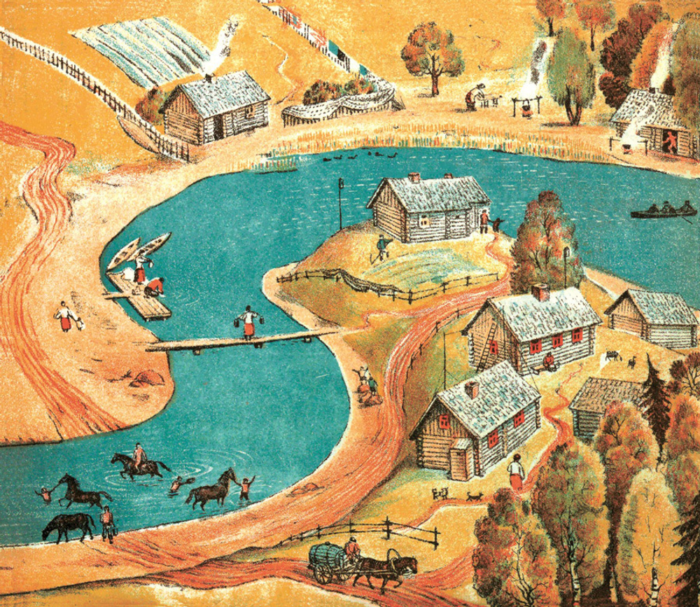 Река 1930. Река 1935 (комплект из 2-х книг в папке). Сафонова Е.