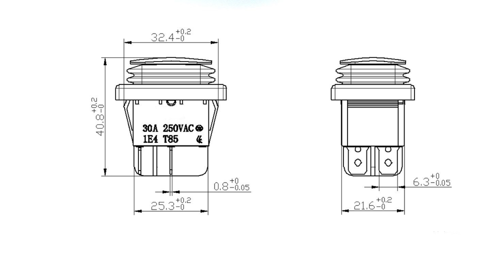 Выключатель ET KCD4-T85-R