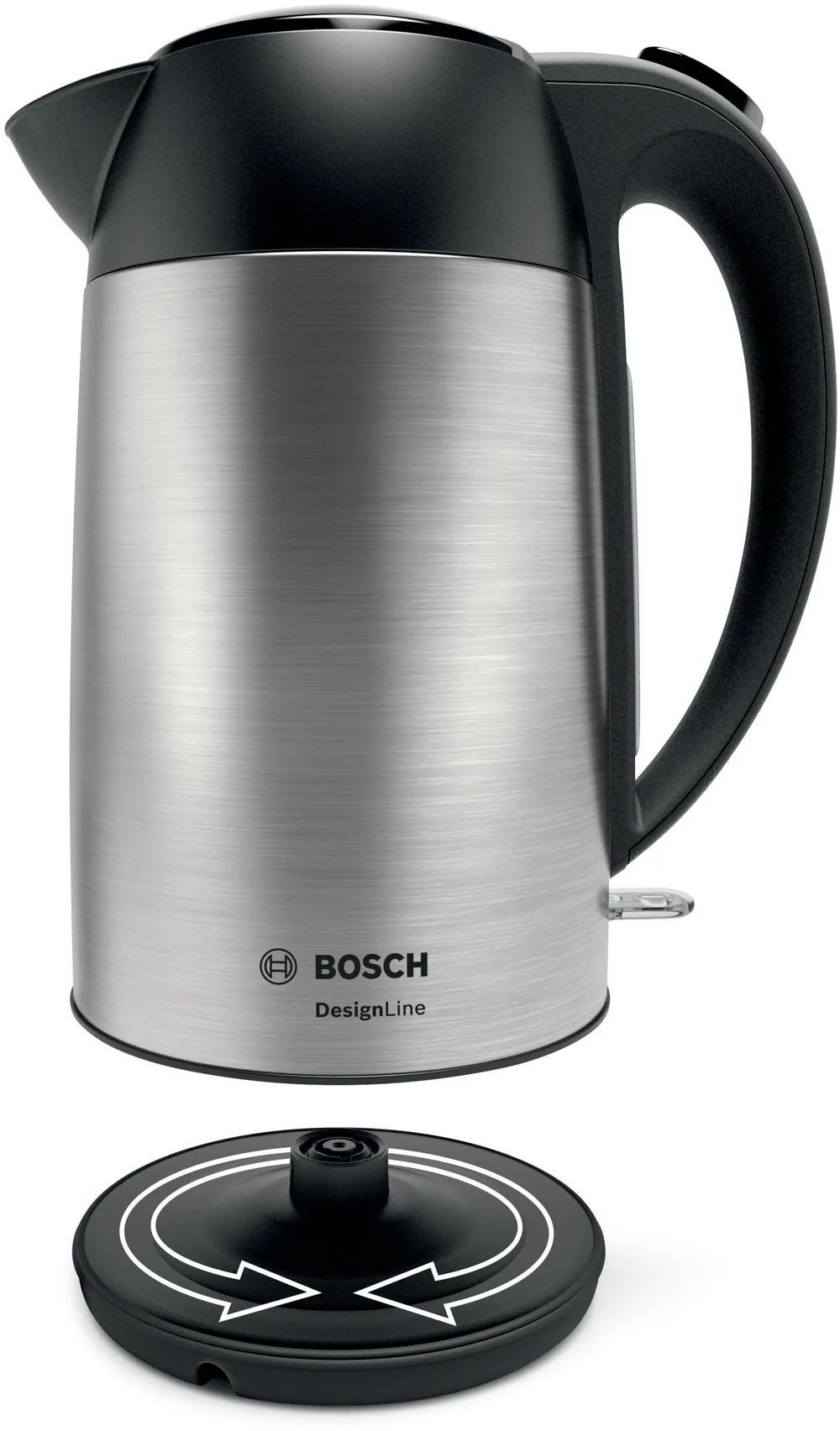 Чайник электрический BOSCH TWK3P420, 2400 Вт, 1.7 л, металл/пластик, фильтр от накипи, автоотключение, серебристый