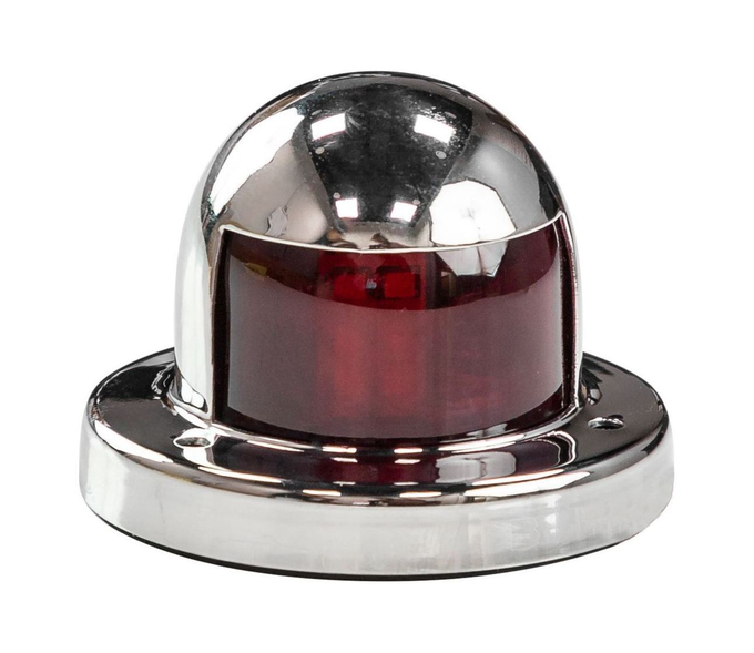 Огонь ходовой, нержавеющий корпус, светодиодный, красный