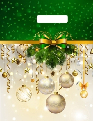 Пакет ВУР 31*40см НГ 60 мкм Новогодние украшения 1шт