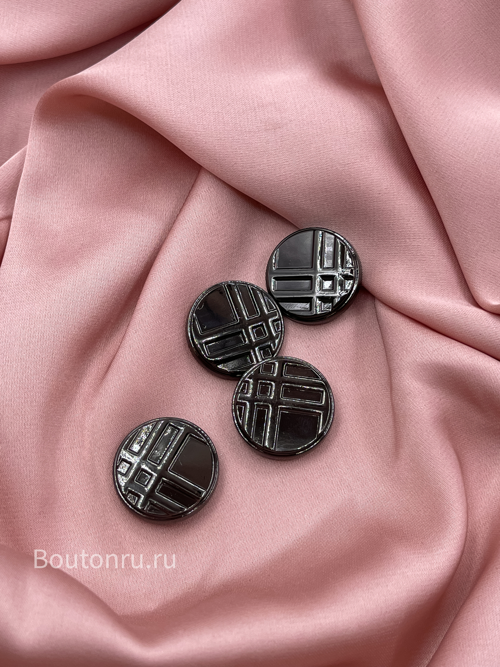 Шляпка под установочные кнопки черная