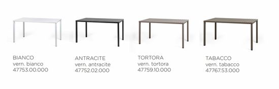 Стол пластиковый обеденный Cube 140x80