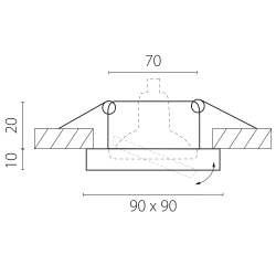 Встраиваемый светильник Lightstar Rifle 002524