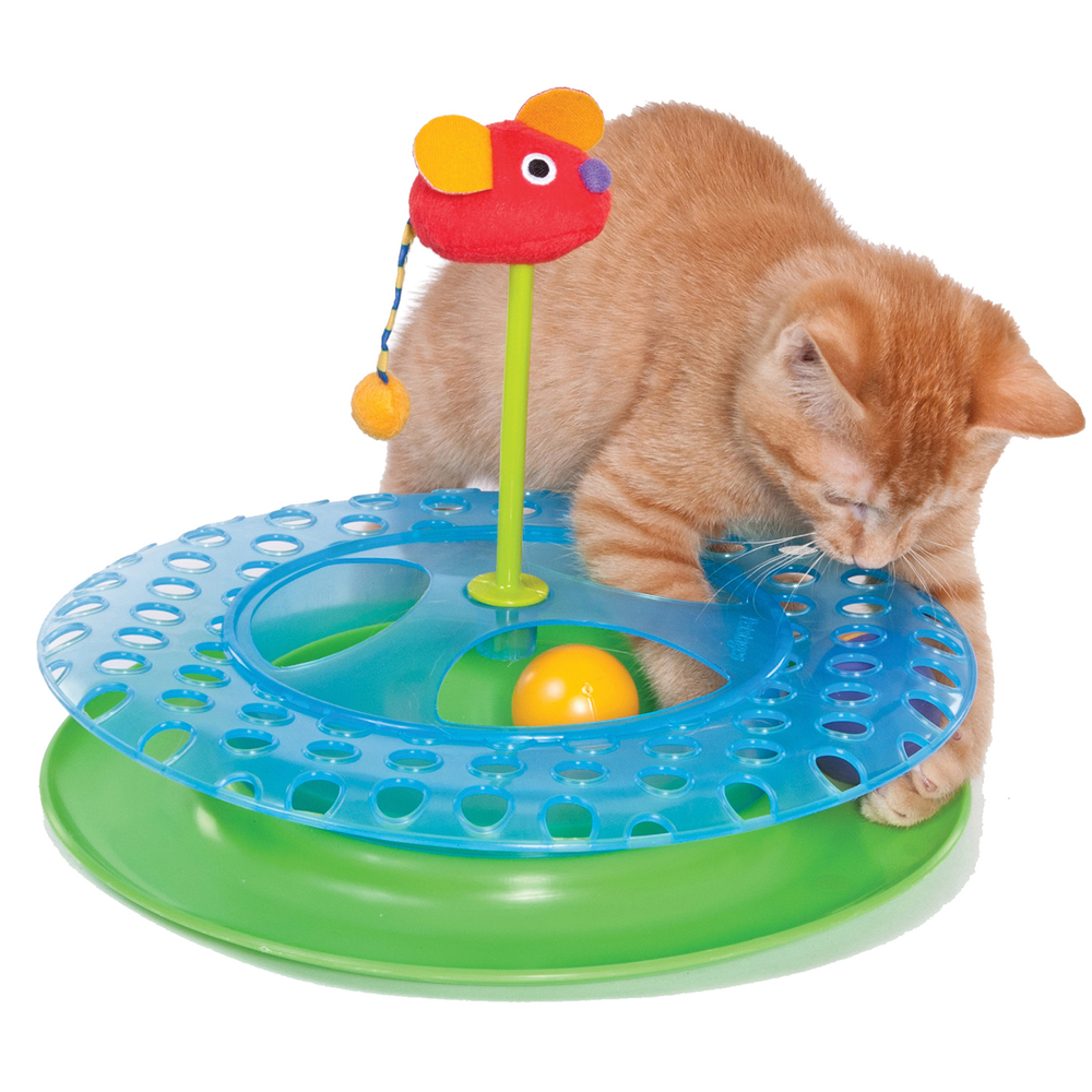 Petstages игрушка для кошек Трек "2 мячика II"