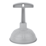 Вантуз Disco, D125 мм серебряный