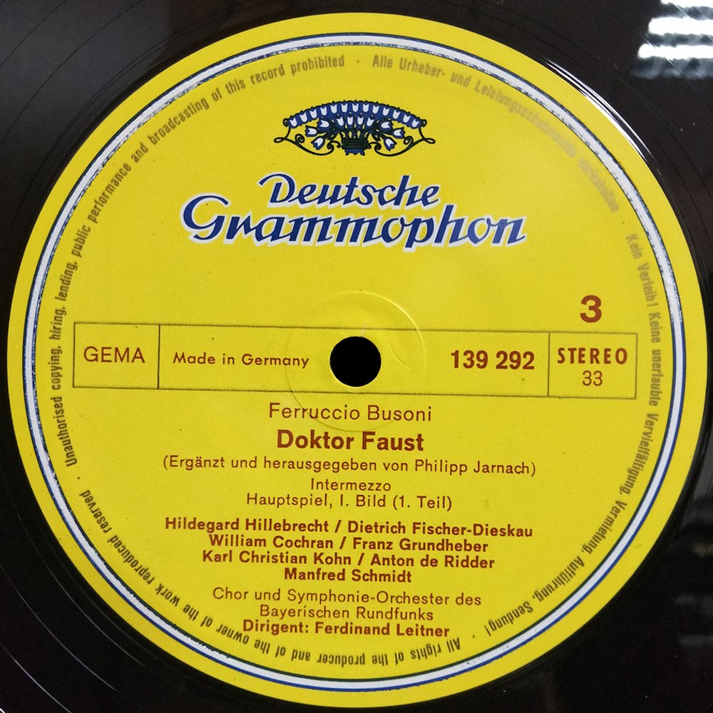 Ferruccio Busoni / Doctor Faust (3LP)