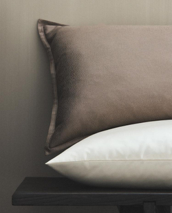 ZARA HOME ЖАККАРДОВАЯ НАВОЛОЧКА ИЗ САТИНА (300 НИТЕЙ), СЕРОВАТО-КОРИЧНЕВЫЙ