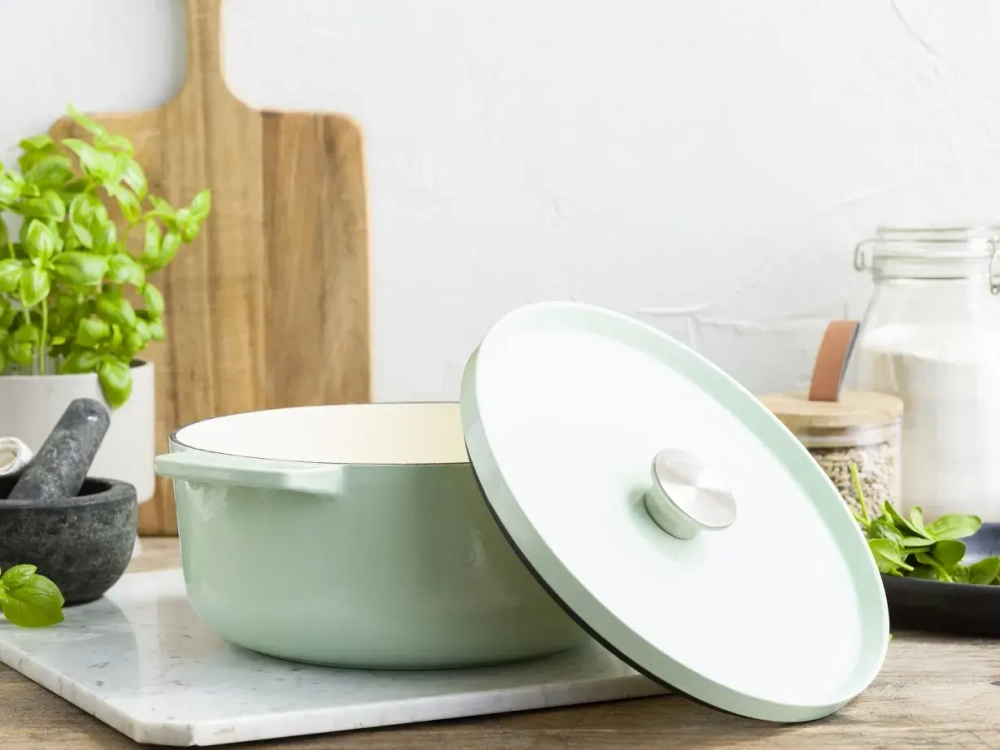 KitchenAid Чугунный кастрюля 22 см 3,3 л фисташковый