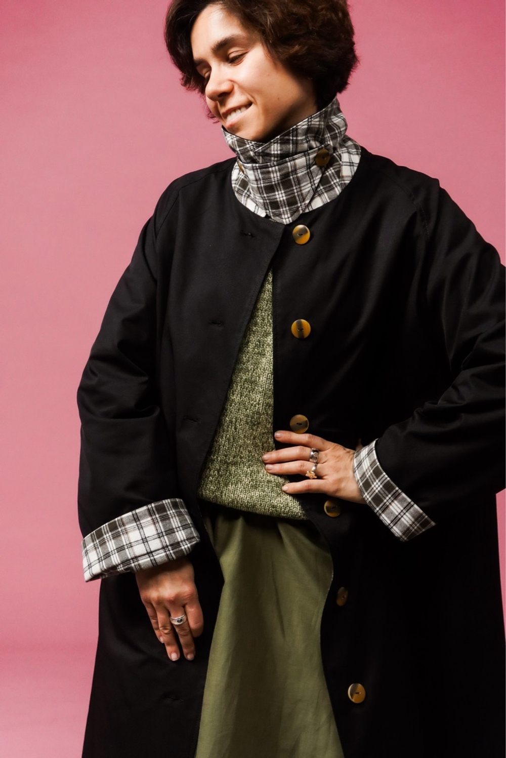 Плащ "Зое" Черный