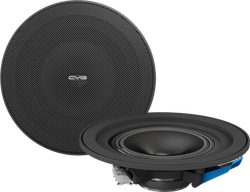 CVGAUDIO CPA5TBL Встраиваемый 5" широкополосный громкоговоритель, 3/6W-100V, круглый, безрамочный, черный