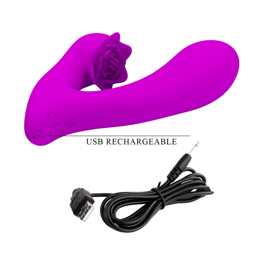 Вибратор Baile Nadal с клиторальным стимулятором, 9,6 см