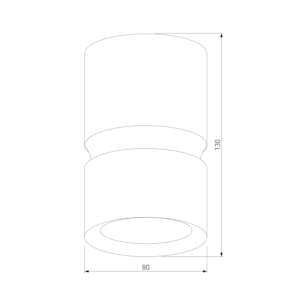 Светильник потолочный светодиодный 12W 4000К белый/чёрный 25049/LED