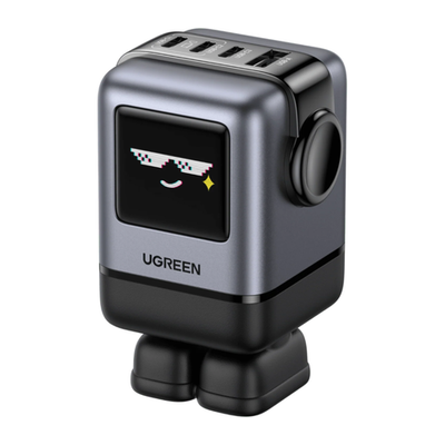 Сетевое зарядное устройство Ugreen Uno RG мощностью 100 Вт (3 USB-C, USB-A) (GaN) (X688) Многопортовый мощный адаптер питания. Есть поддержка PD 3.0, QC 3.0, PPS, AFC, SCP и FCP