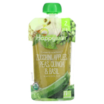 Happy Family Organics, Happy Baby, для детей от 6 месяцев, цукини, яблоки, горох, киноа и базилик, 113 г (4 унции)