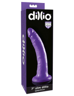 Фаллоимитатор на присоске Dillio Purple - 7 Slim (Цвет: фиолетовый)
