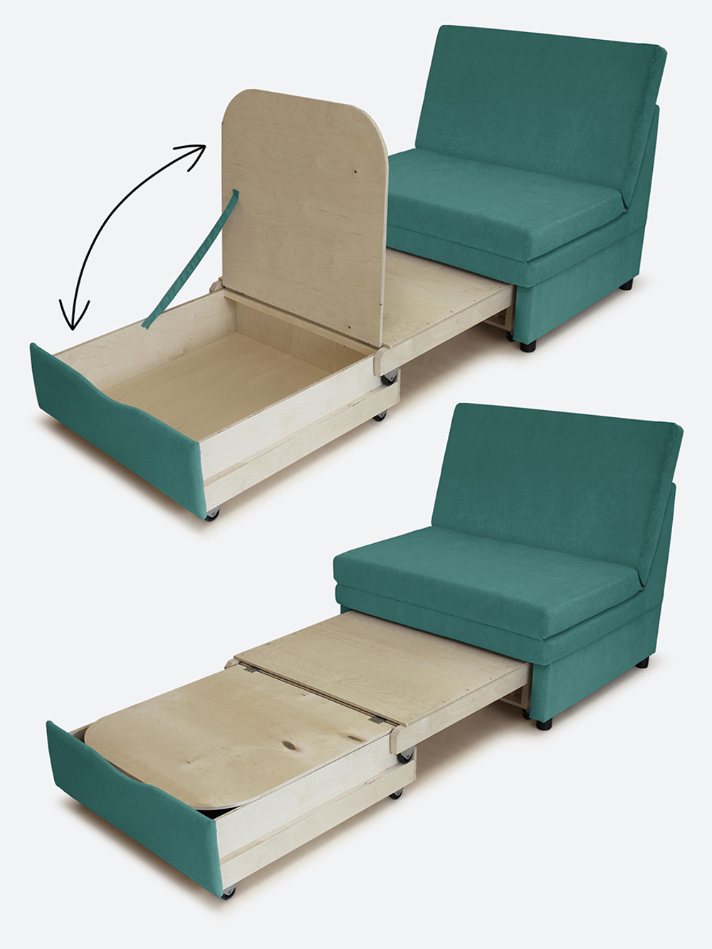 Кресло-кровать "Экономик" 90 см