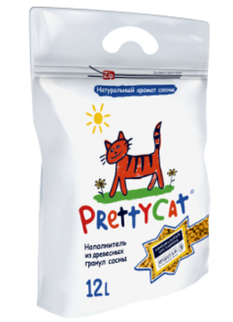 Pretty Cat древесный наполнитель WOOD GRANULES