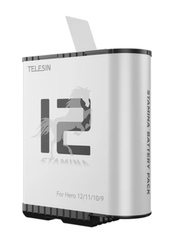 Аккумулятор для GoPro 12 / 11 / 10 / 9 Telesin 1720mAh Stamina Enduro литий-полимерный морозостойкий