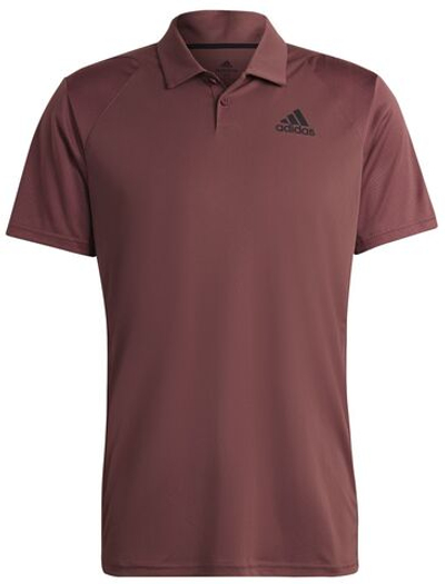 Мужское поло теннисное Adidas Club Polo - quiet crimson/black