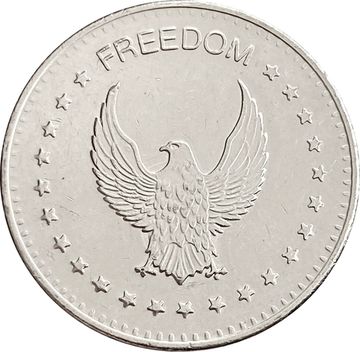 Игровой жетон казино «No Cash Value / Freedom» (Никель)