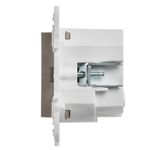SKANDY Розетка с заземлением с защитными шторками 16А с USB C 18Вт SK-R17Sh шампань IEK