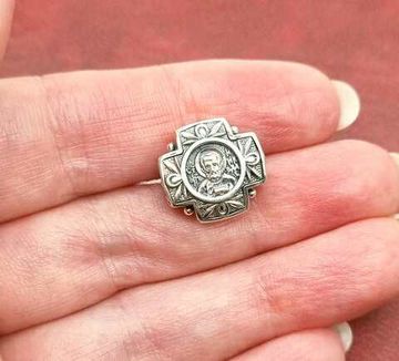 Бусина.  Николай Чудотворец.