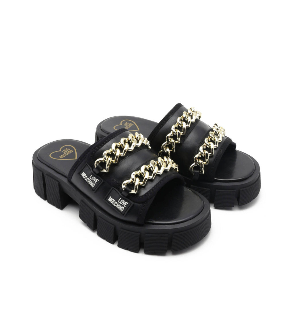 Шлепанцы Love Moschino - черный(JA28586G0GIE0)