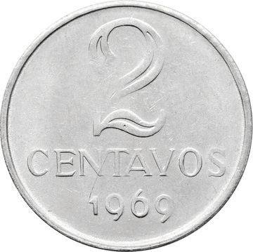 2 сентаво 1969 Бразилия