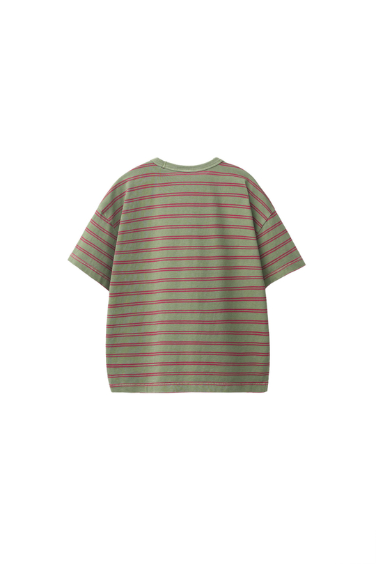ZARA ФУТБОЛКА В ПОЛОСКУ, ЗЕЛЕНЫЙ