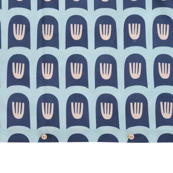 Комплект постельного белья из сатина голубого цвета с принтом "Blossom Time", Cuts &amp; Pieces