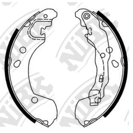 Тормозные колодки NIBK FN-1255 (барабанные)