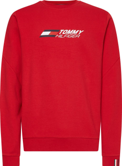 Мужская кофта теннисная Tommy Hilfiger Essential Crew - primary red