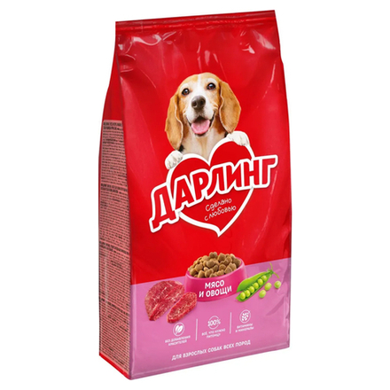 Сухой корм Дарлинг для собак мясо и овощи 2 кг