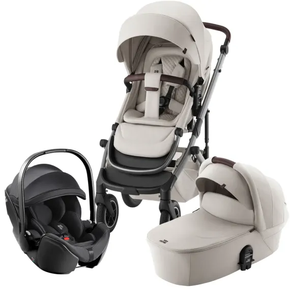 Коляска 3 в 1 Britax Roemer Smile 5Z Lux Soft Taupe + Baby-Safe Pro Classic Deep Black